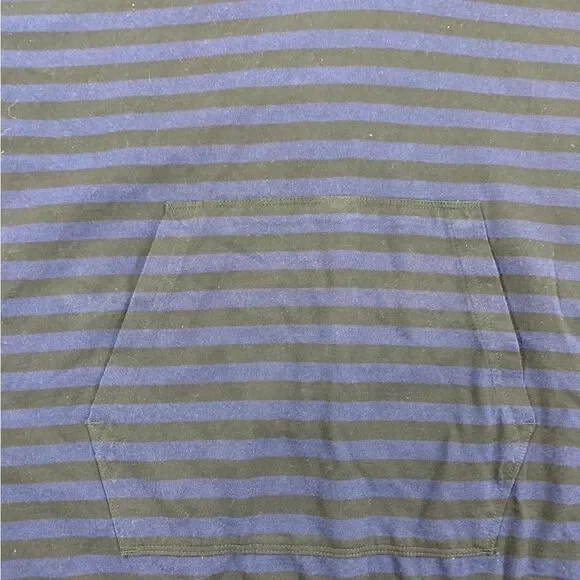 Stone Island S/S 2008 Blue/Black Striped Hooded Sweatshirt Size XL - Picture 4 of 8